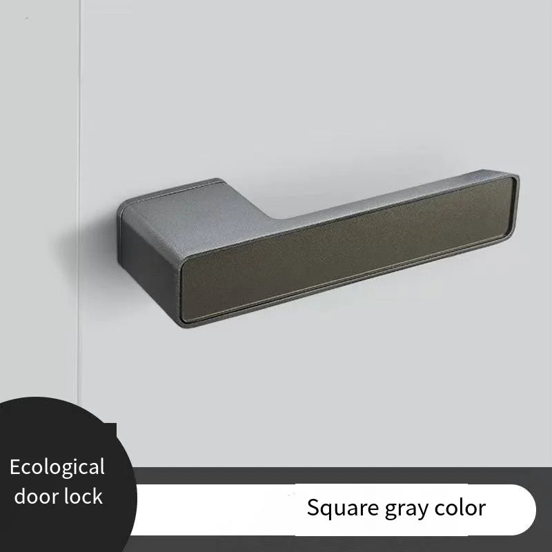 New High Aesthetic Minimalist Room Door Lock, Magnetic Silent Lock, Wooden Door Handle, Minimalist Style
