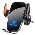 Wireless Car Charger Vent Mount - Qi Certified Fast Charging Black Tidesmit