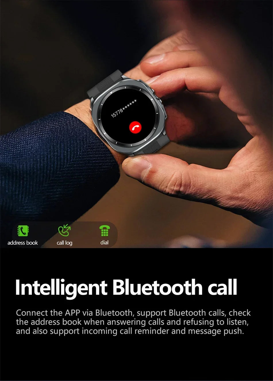 for Samsung Air Pump Airbag Smart Watch Men, Micro Physical Examination Accurate Measure Blood Pressure Sport SmartWatch 2025New