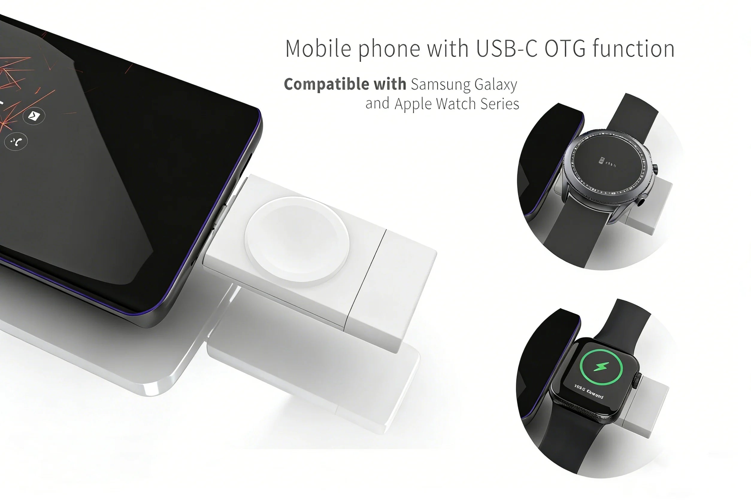 Wireless Charger for Apple and Samsung - Fast Qi Certified Charging Pad Tidesmit