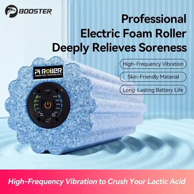 Electric Foam Roller: Deep Tissue Muscle Massager with Heat Therapy Massage Roller Tidesmit