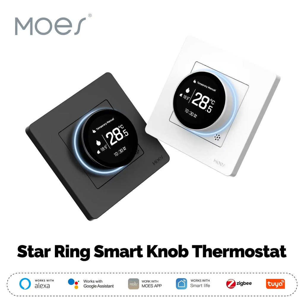 ZigBee Smart Knob Thermostat for Water Boiler Heating Systems Tidesmit