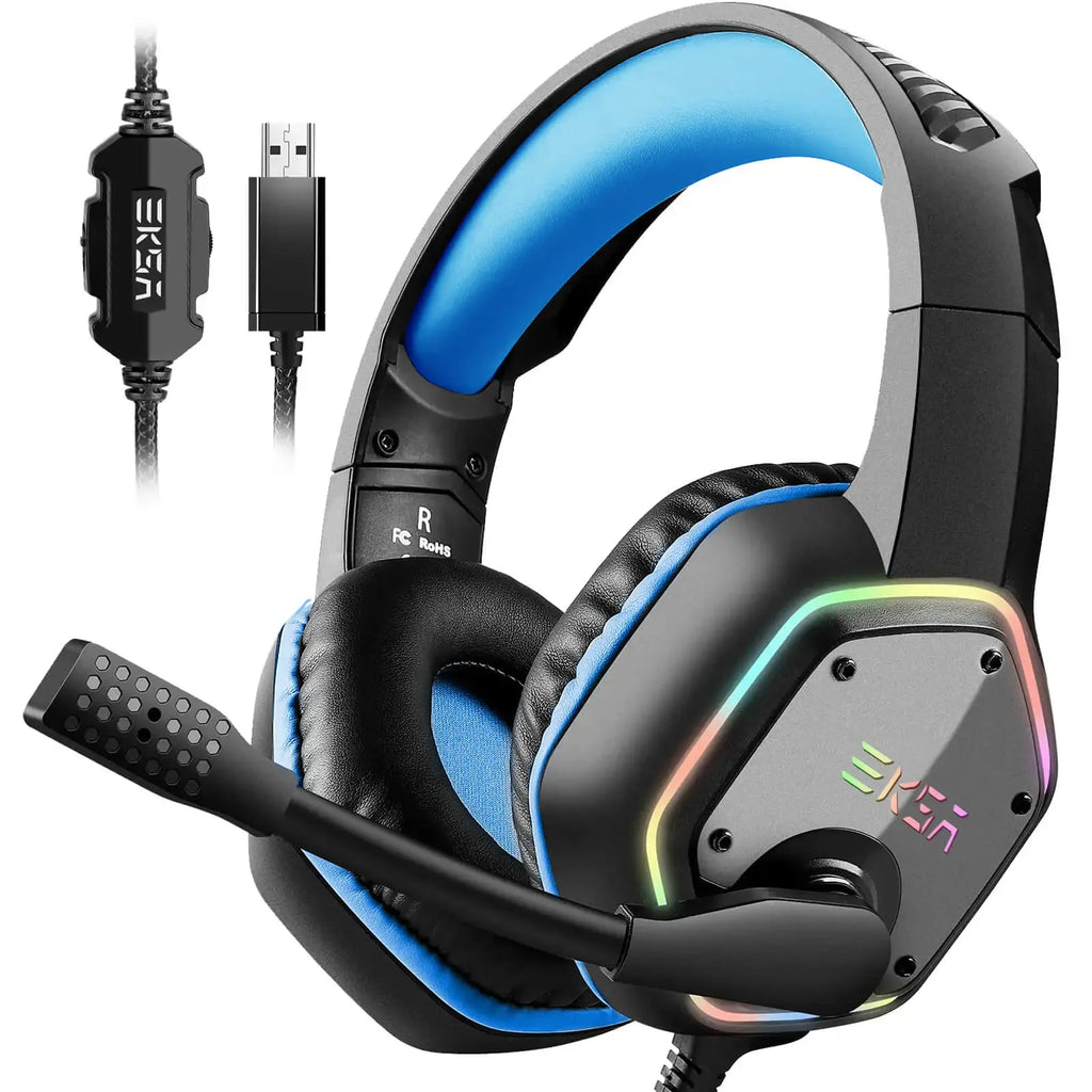 Tidesmit E1000 Gaming Headset with 7.1 Surround Sound - Wired Tidesmit
