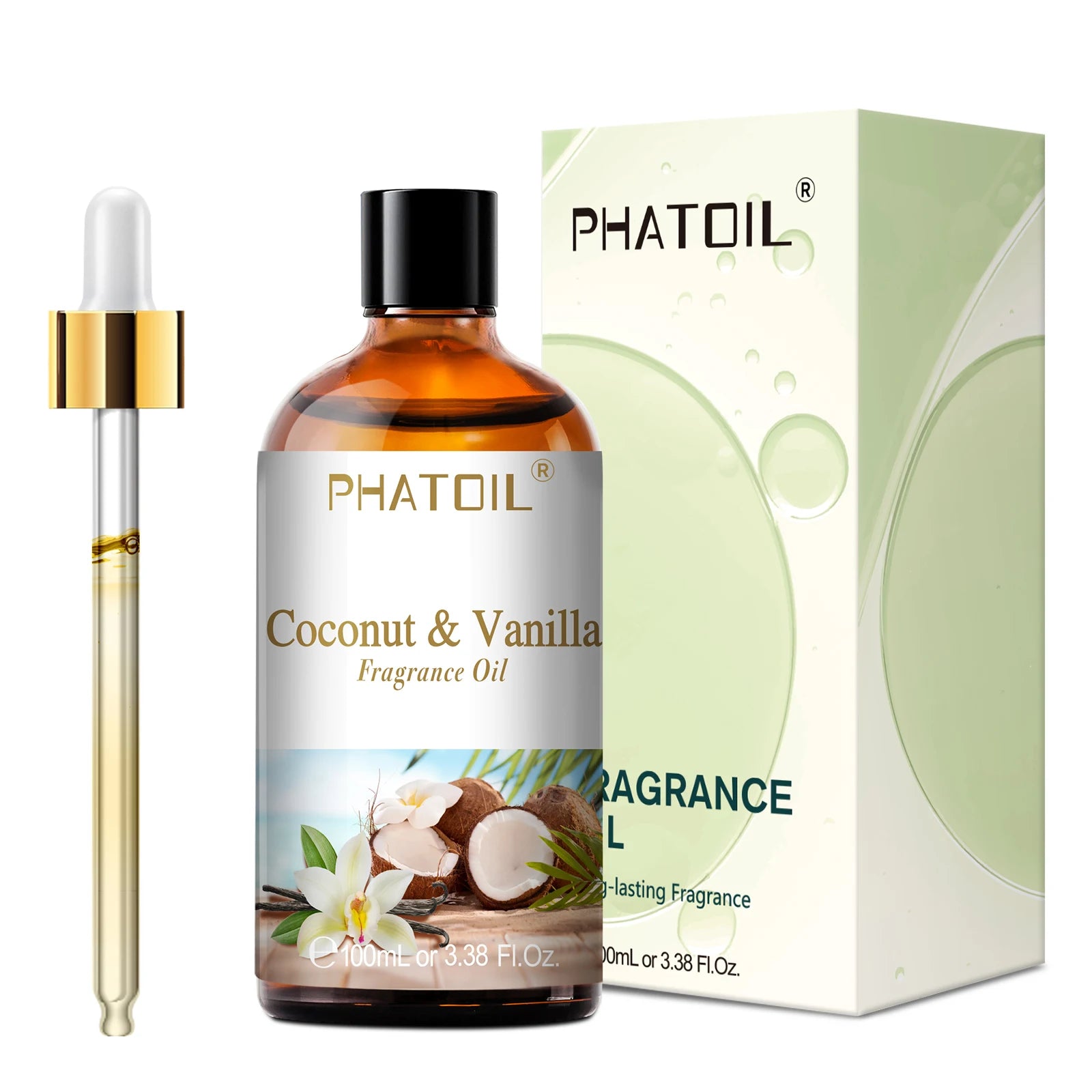 PHATOIL 100ml Fragrance Oil Cherry Coconut & Vanilla Mango Watermelon Strawberry Aromatherapy Oils For Diffuser Candle Making