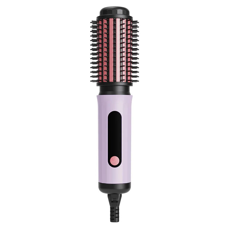 TINSOL lavender negative ion hot air brush, professional styling tool for curling and straightening hair.