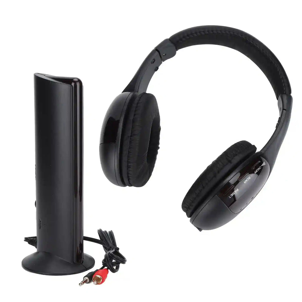 Wireless Headphones with Active Noise Cancellation & HiFi Bass - Black Tidesmit