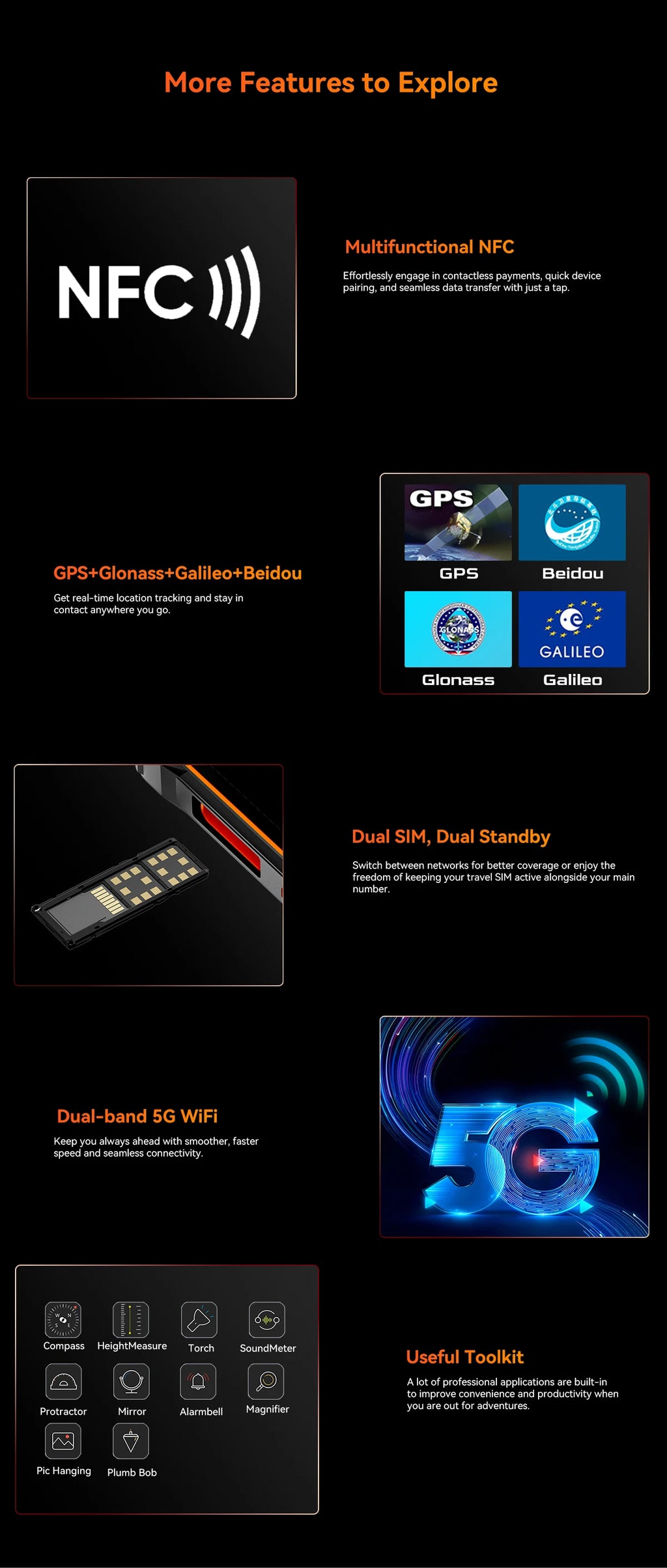 Blackview OSCAL Marine 2 Rugged Phone AI 11000mAh Battery 6.56 " HD+ Display Unisoc T6158GB RAM 128GB Smartphone Android 15 NFC