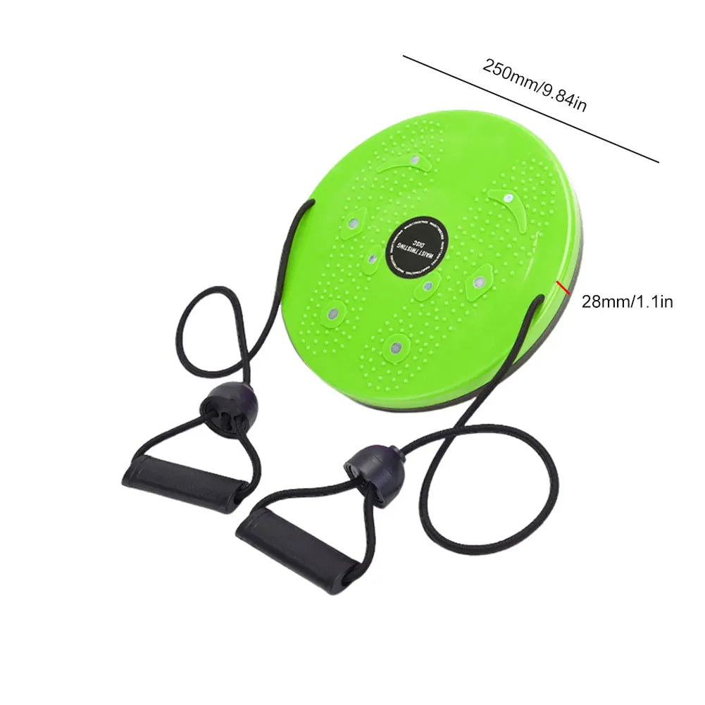 Waist Twisting Disc for Core Fitness and Reflexology Massage - Tidesmit Body Shaping Massage Equipment Green Tidesmit