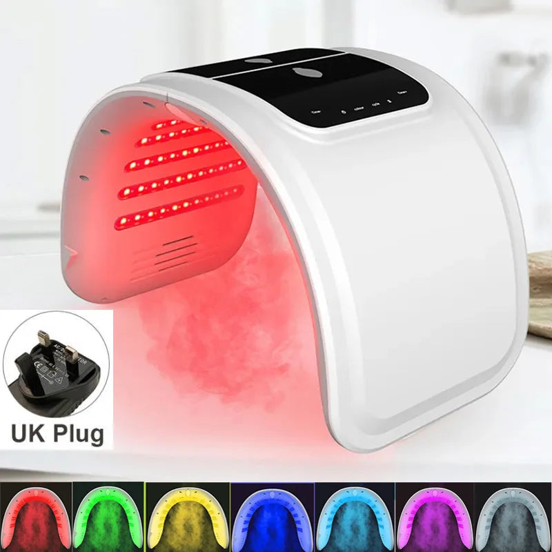 NEW Light Therapy PDT LED Mask 7 Colors LED Facial Mask Nano Spray  For  Skin Rejuvenation Anti Wrinkle Face Body Beauty Machine