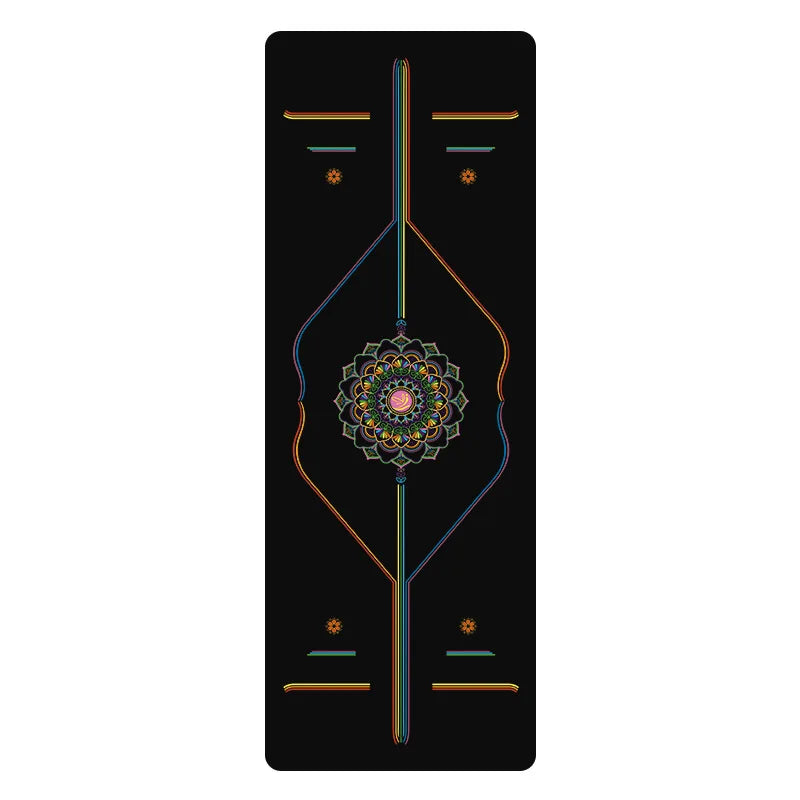 Rainbow Yoga Mat PU Natural Rubber Non-slip Sports Fitness Mat