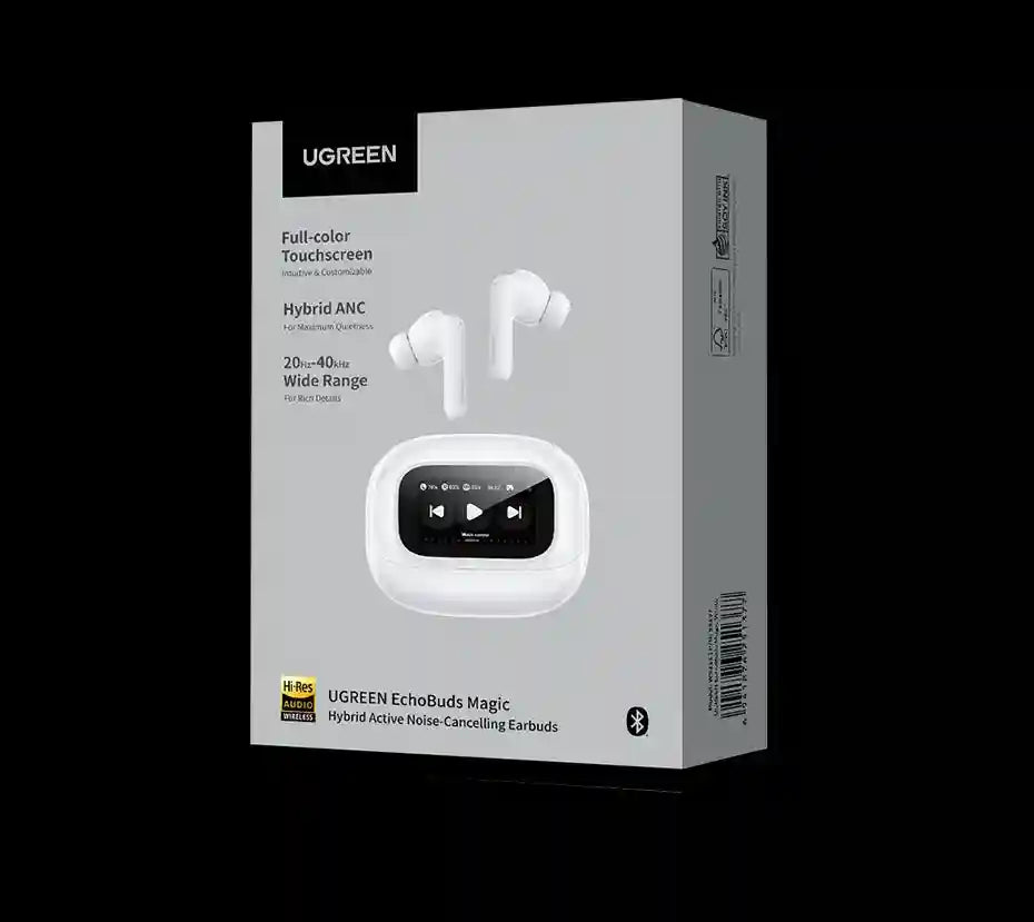 Wireless Headphones with ANC & LCD Screen - Tidesmit EchoBuds Series Tidesmit