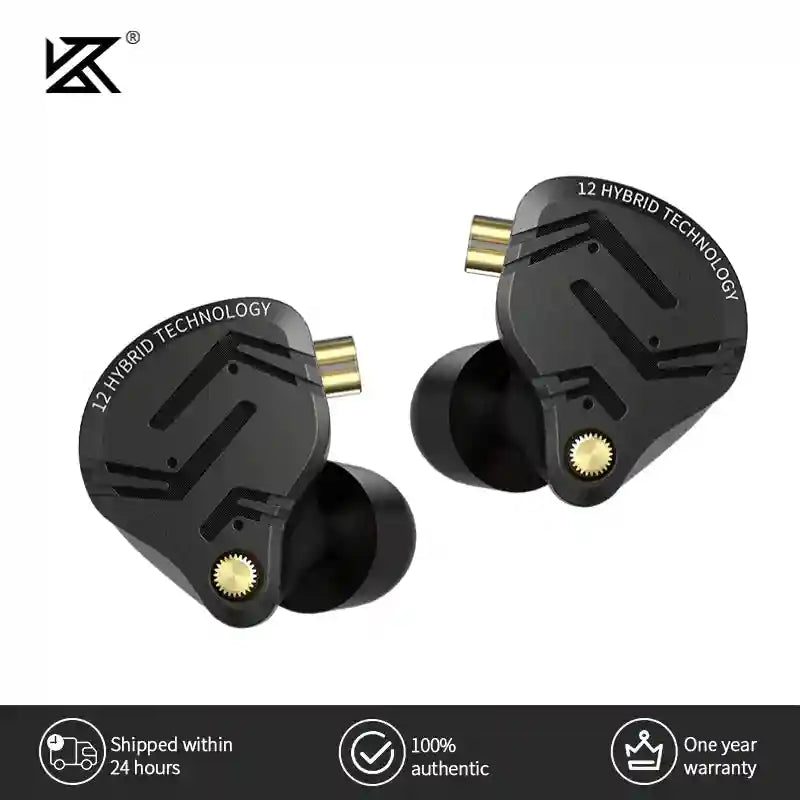 KZ ZS12 PRO X Hybrid IEMs with 1DD+5BA Drivers for Precision Audio Tidesmit