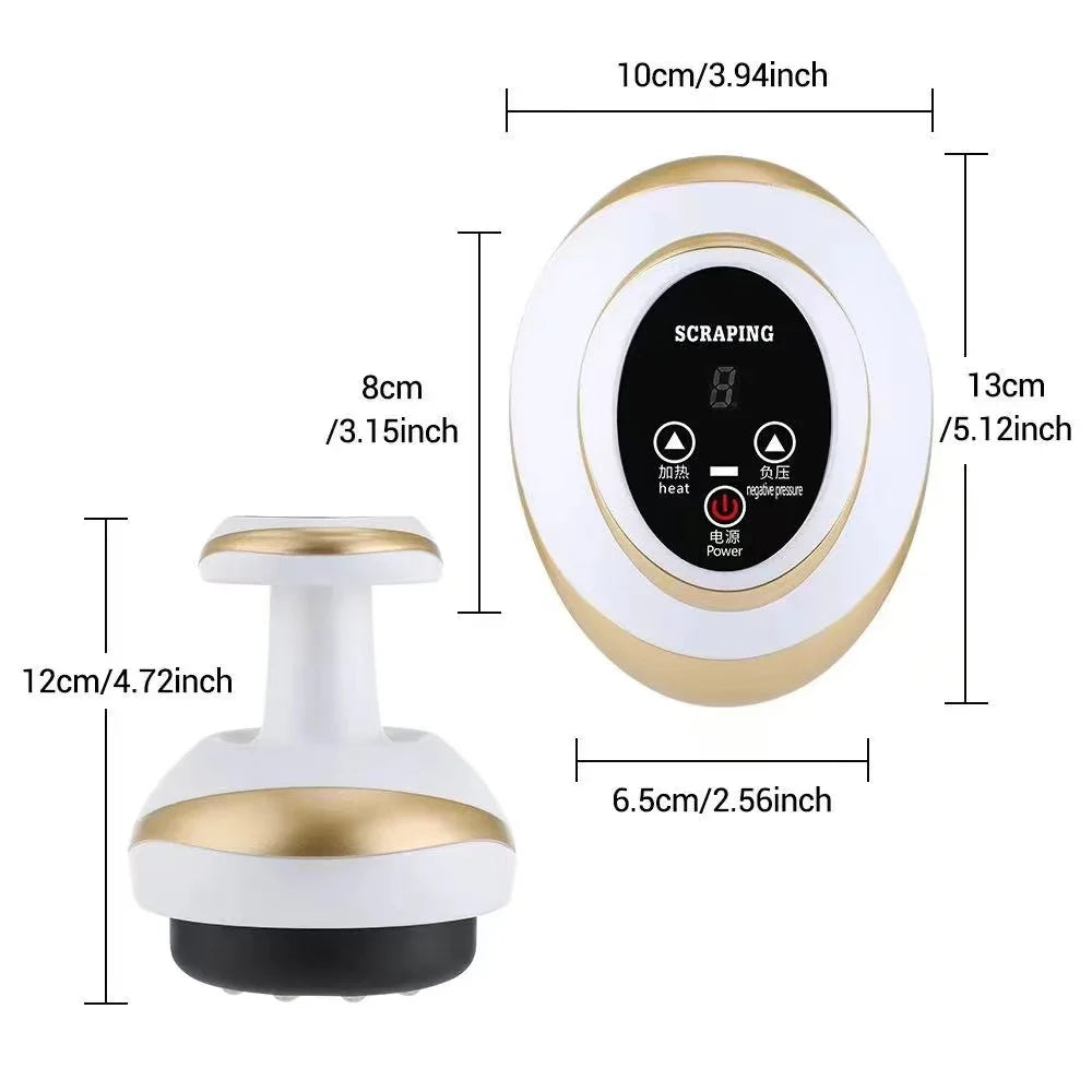 Electric Guasha Body Massager with Heat Therapy and Suction Body Shaping Massage Equipment Tidesmit