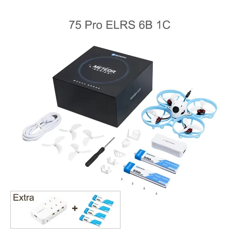 Meteor75 Pro Brushless Whoop Drone - Compact FPV Racing Quadcopter 75pro ELRS 6B 1C China Mainland Tidesmit