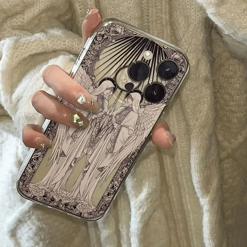 Cupid Angel iPhone Case - Shock-Absorbing Protective Cover by Tidesmit Tidesmit