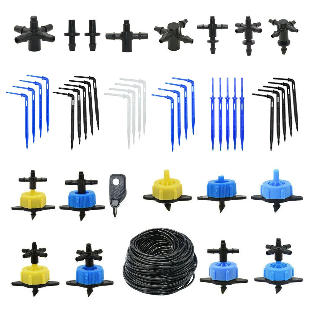 Garden Drip Irrigation Dropper 1/8" 2/4-Way Water Pipe Connector 4/7mm To 3/5mm Hose Bend Arrow Emitter Watering Dripper