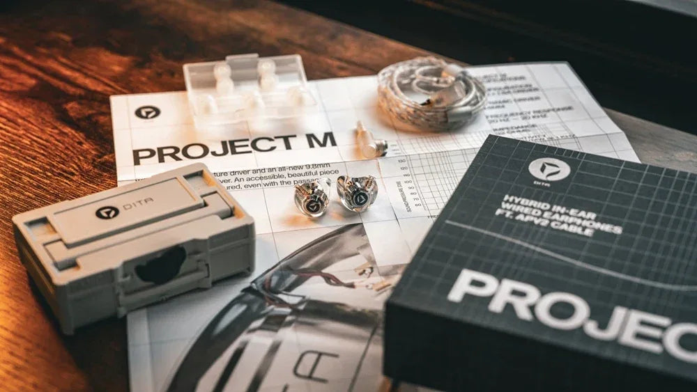 Project M Hybrid IEMs With Modular 3.5mm 4.4mm Cable | Tidesmit Tidesmit