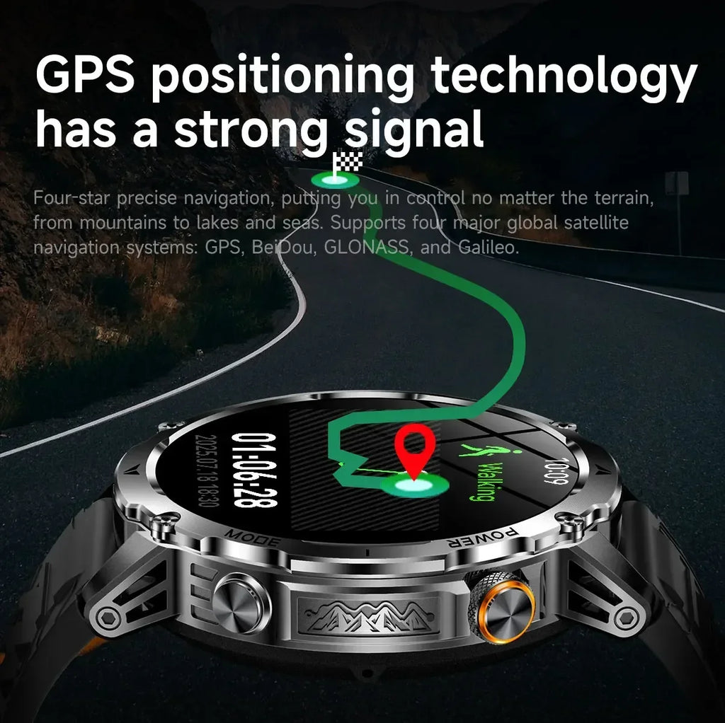 New T-Rex3 Ultra GPS Smartwatch 1100mAh Battery Compass 3ATM Waterproof Outdoor Sports Military Grade Tracker for Android IOS