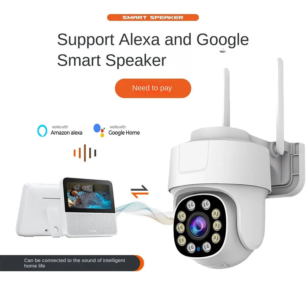 10X PTZ Zoom Wifi Camera Tuya Smart Outdoor Home Security Video Surveillance 5MP Wireless IP Cameras AI Automatic Human Tracking