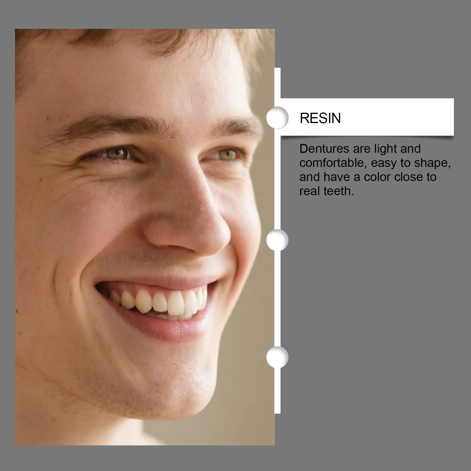 Ultra Realistic Full Mouth Fake Teeth, Flexible Silicone Upper & Lower Dentures, Ergonomic Fit Regain Confidence Easily