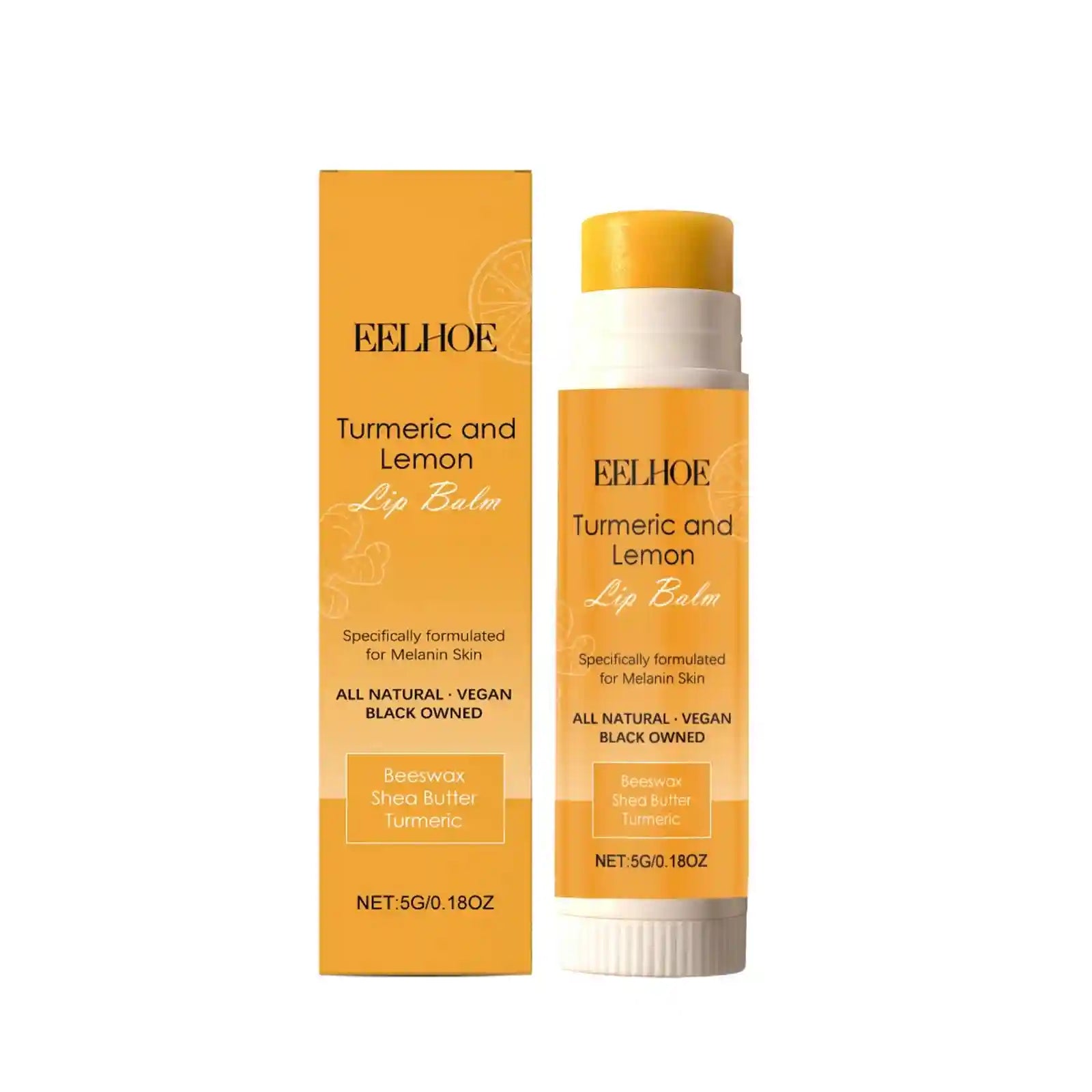Turmeric Lemon Lip Balm | Nourishing Moisturizing Lip Treatment (5g) Lip Care 5g Boxed Tidesmit