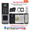 Waterproof Tuya Wifi Smart Lock Fingerprint RFID Card Passcode APP Remote Control TTLock Bluetooth Entry Electronic Rim Lock