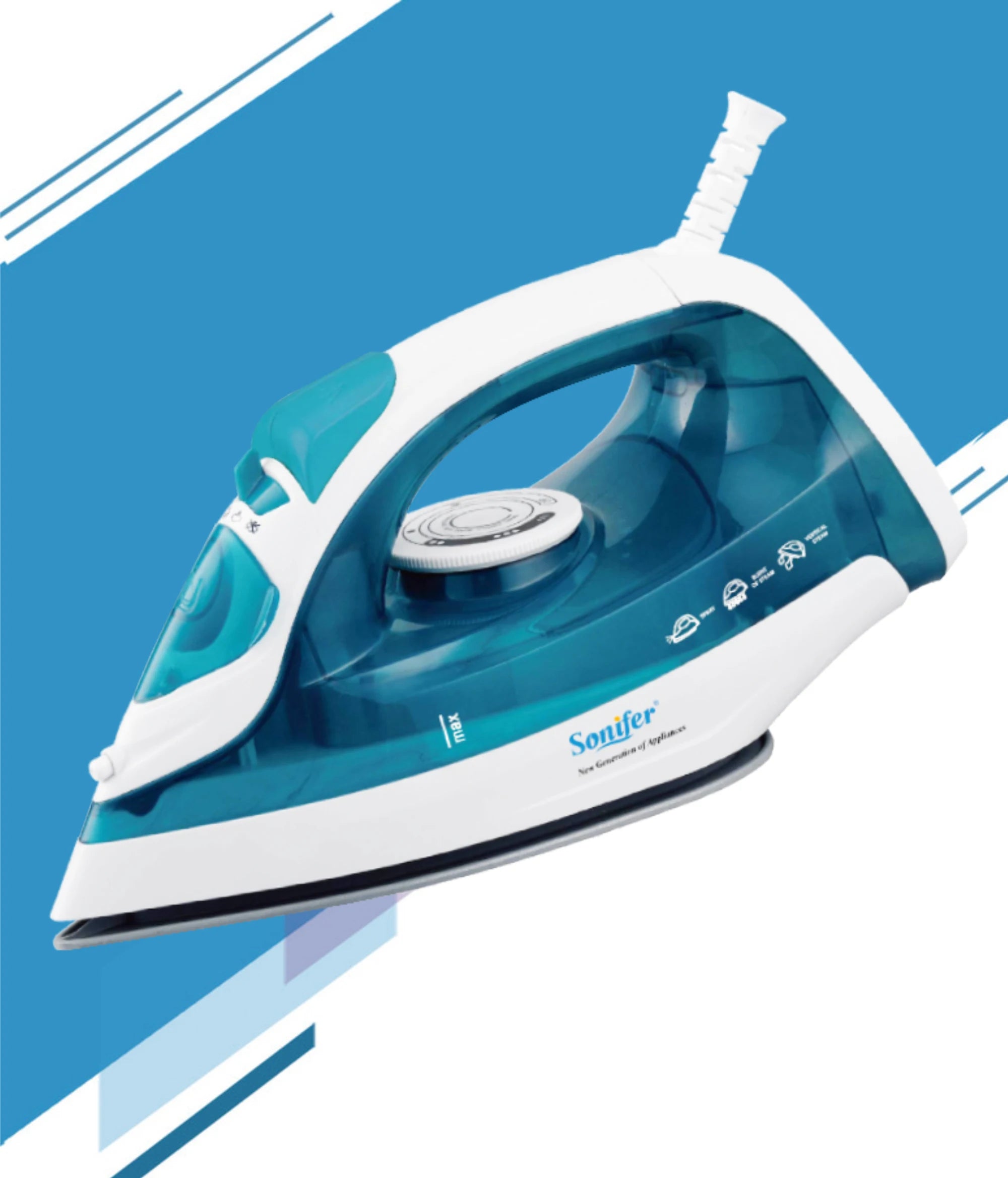 Tidesmit portable mini garment steamer featuring an adjustable ceramic soleplate for precision clothing ironing