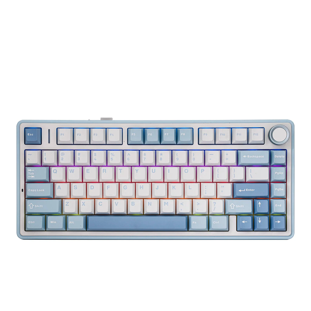 EPOMAKER x AULA F75 75% ANSI Hot-Swap Gasket Bluetooth 5.0/2.4G Wireless/Wired Mechanical Keyboard PBT Keycaps for Mac/Win