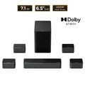 ULTIMEA 7.1 Surround Sound System 500W Sound Bar for TV with 6.5" Subwoofer&4 Wired Surround Speakers, Home Theater Sound System