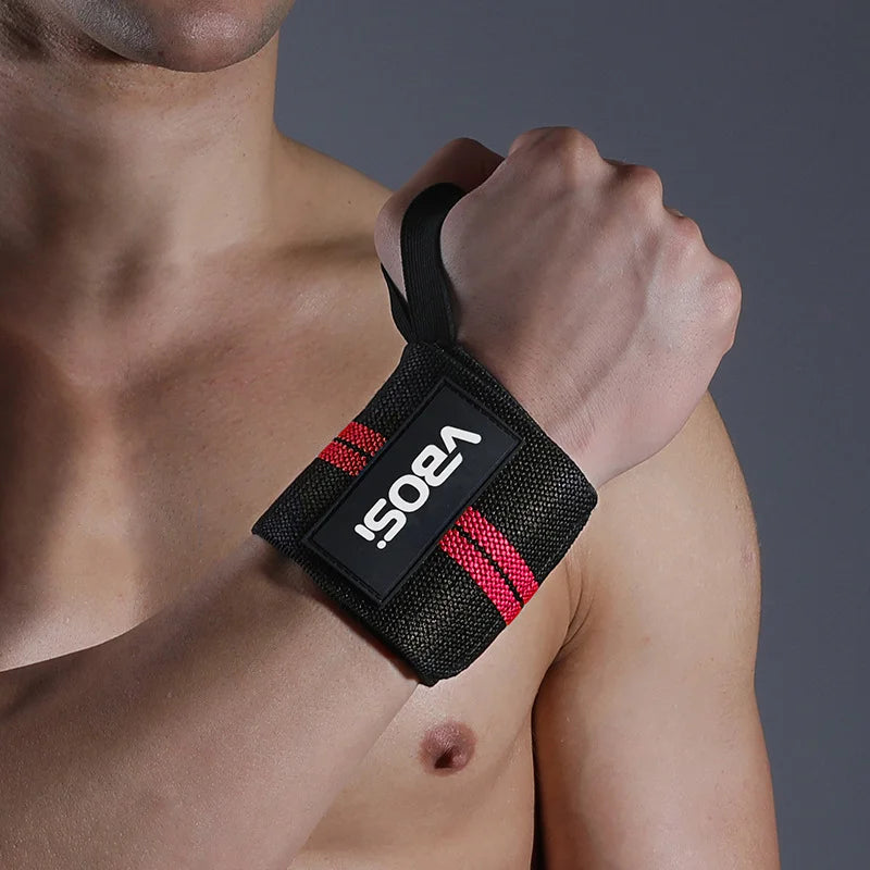 VBOSI Adjustable Wrist Support Brace with Thumb Loop,Heavy Duty Wrist Wraps for Powerlifting, Weight Training&Injury Prevention