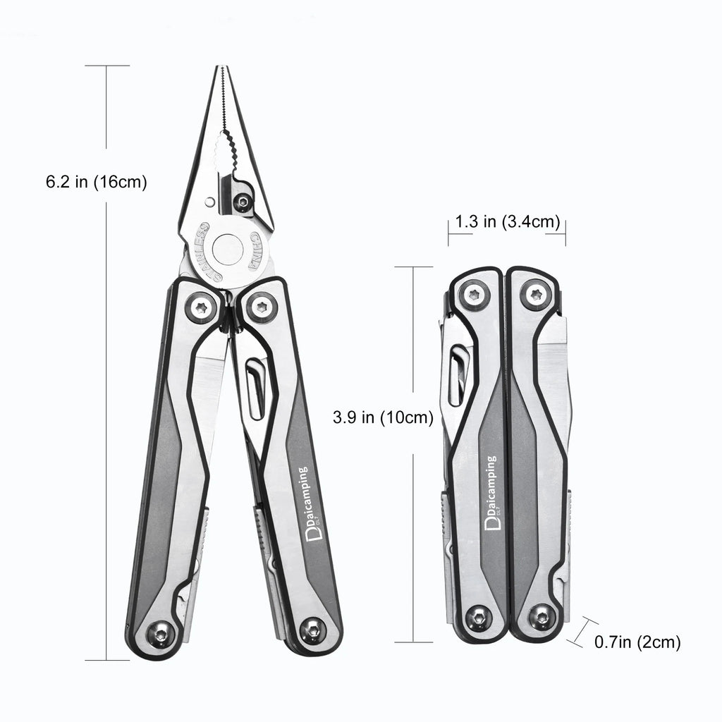 Daicamping DL7 Titanium G10 Stainless Handle Outdoor Camping Folding EDC Multi Tools Pliers Hand Tools Set Multi-tools Kit