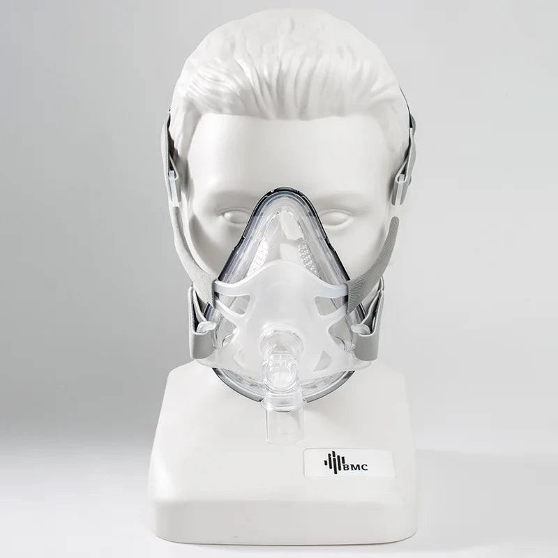 BMC CPAP Mask Full Face Apnea Mask With Comfortable Silicone Pad Suitable for APAP Auto CPAP BIPAP Anit Snoring Sleep Apnea