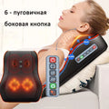 Electric Massage Pillow for Neck & Back with Heat Therapy | Tidesmit Massage Cushion Side button Tidesmit