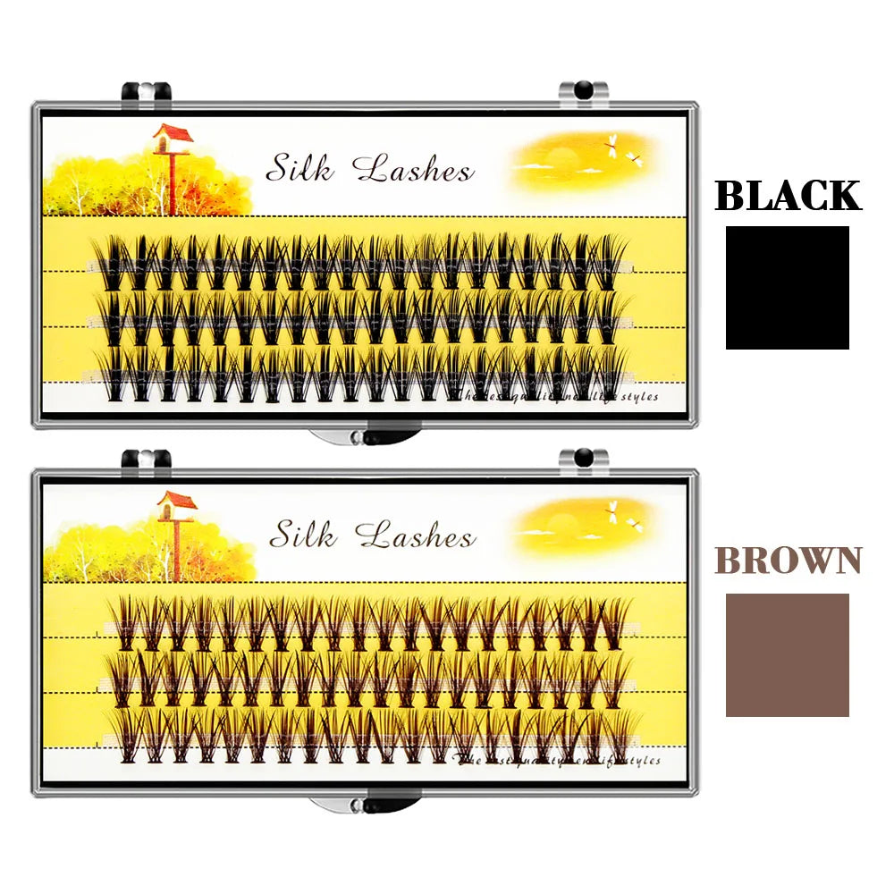 Individual Cluster 3D Volume Silk Lashes by Tidesmit False Eyelashes Tidesmit