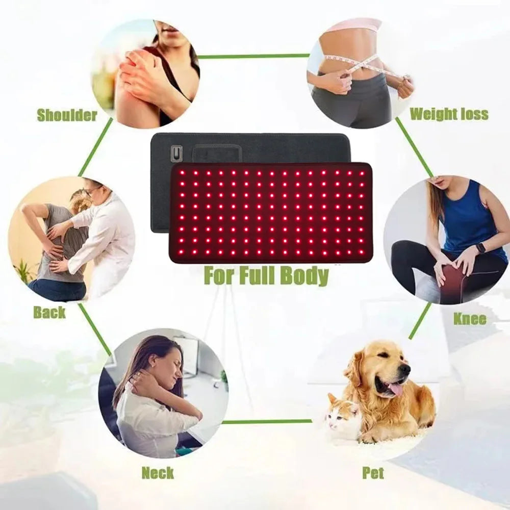 Red Light Therapy Belt: 120 LED Portable Wellness Device for Home Use Relaxation Treatment Tidesmit