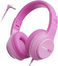 Kids Wired Over-Ear Headphones with Safe Volume Limiting by Tidesmit Pink Tidesmit