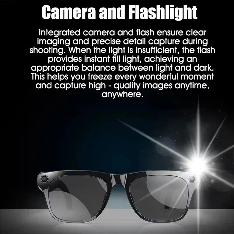 Smart Glasses with HD Camera & Bluetooth Audio - Tidesmit Tidesmit
