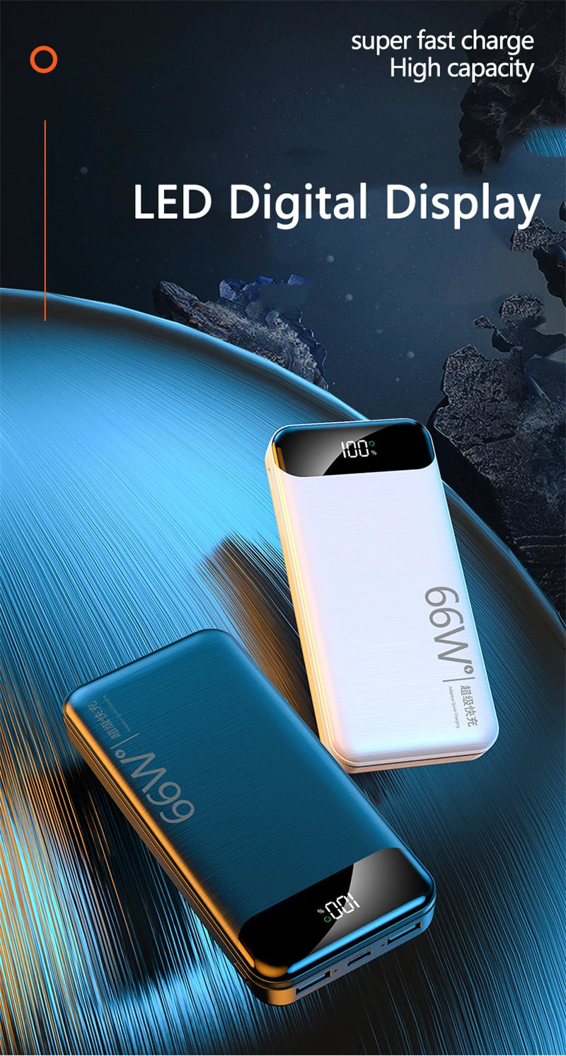 Tidesmit 66W Fast Charging Power Bank 30000mAh Portable Charger Tidesmit