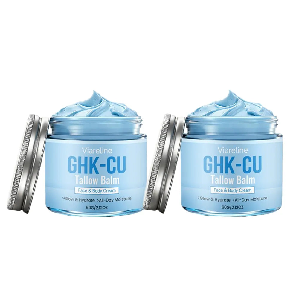 1/2/3/5PCS 60g GHK-Cu Tallow Balm Face & Body Cream - Copper Peptide Moisturizer for Dry Skin, Firming & Hydrating