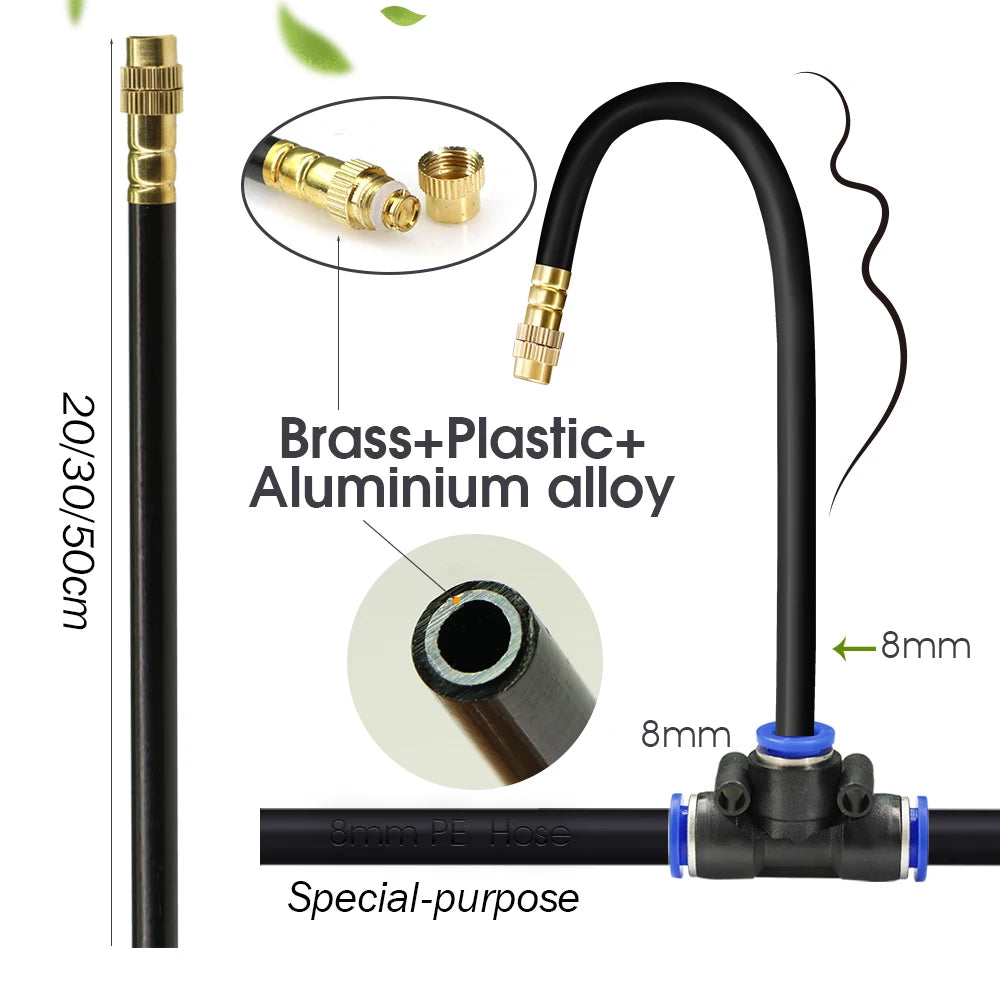 Tuya Smart Wifi Irrigation Timer Sprayer Watering Kit for Garden Lawn Plants Timing Misting Cooling System Quick Connect Fogging