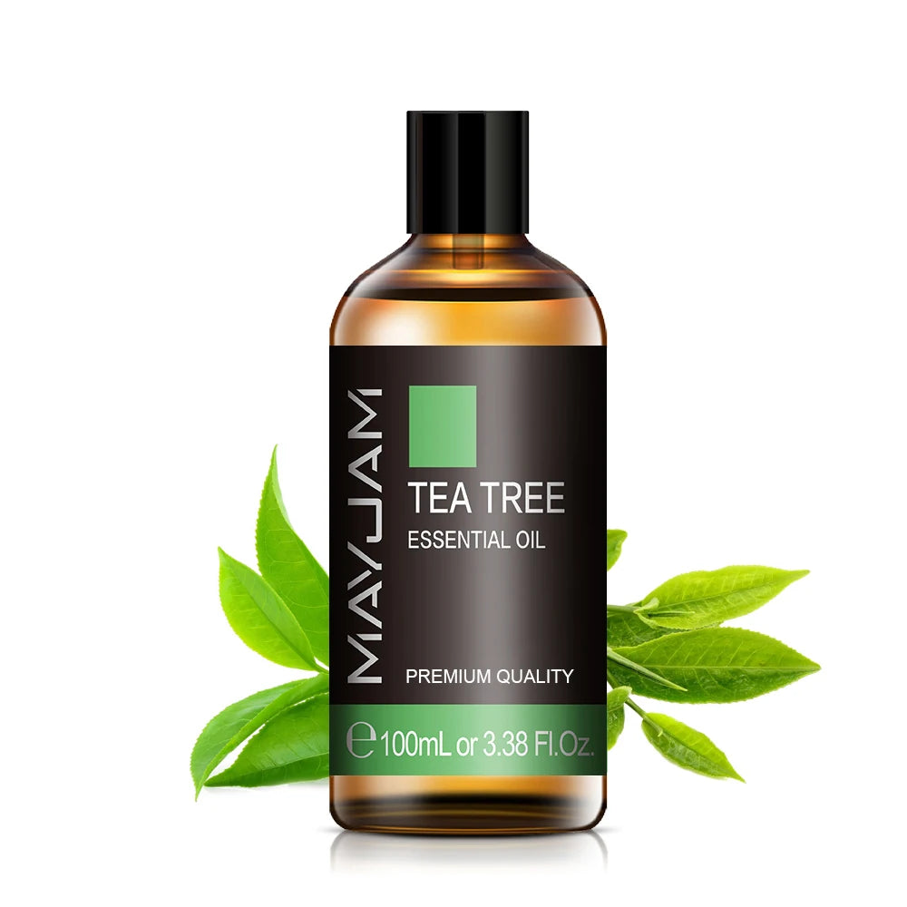 Tidesmit 100ml Organic Essential Oil set with Lavender, Eucalyptus, and Rose for humidifiers and aromatherapy.