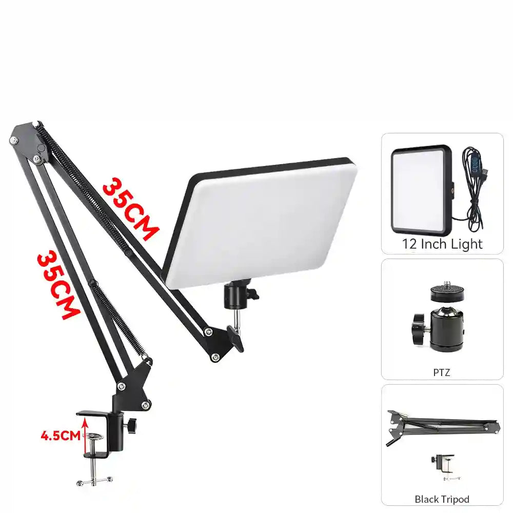 LED Ring Light with Adjustable Tripod Stand for Content Creation 12 inch lamp kit E China Mainland Tidesmit