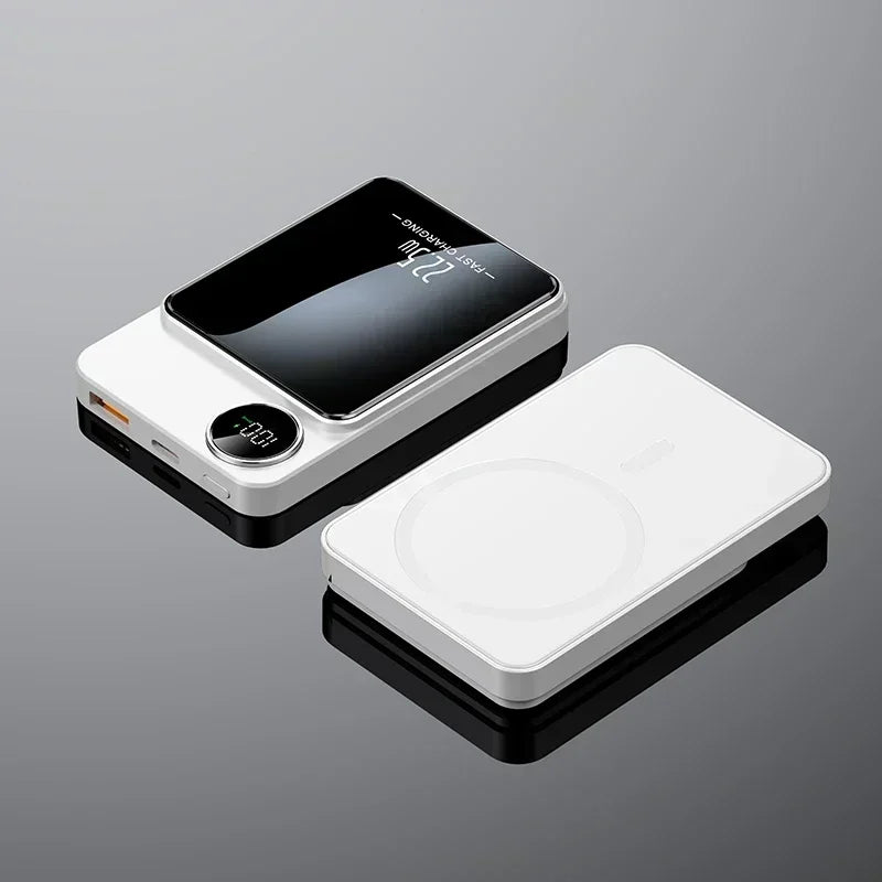 Magnetic Wireless Power Bank 20000mAh | PD Fast Charging Tidesmit White Tidesmit