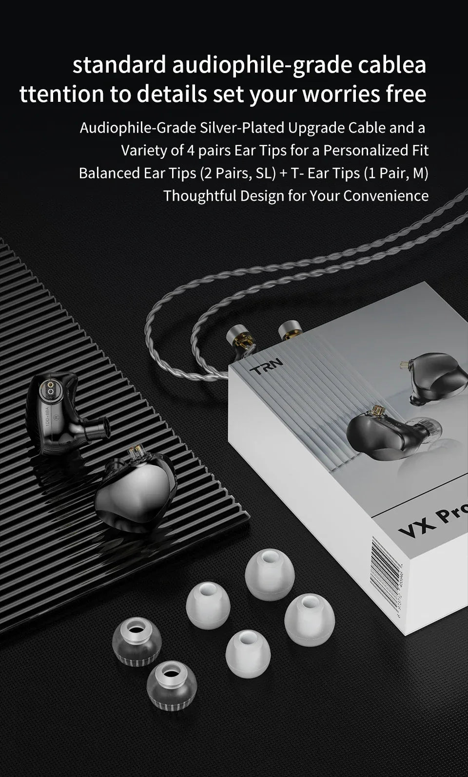 Tidesmit 9-Driver Hybrid In-Ear Monitors | HiFi Wired Noise-Isolating Earphones Tidesmit