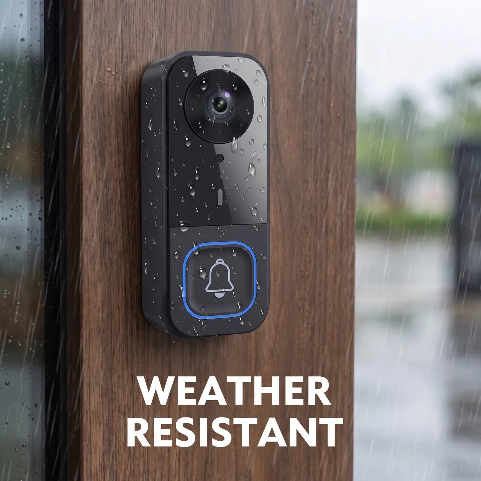 Wireless Video Doorbell with 4.5 Inch Indoor Monitor 1080P HD Two Way Audio AI Human Detection Night Vision Weatherproof Home Security Door Bell Camera Kit
