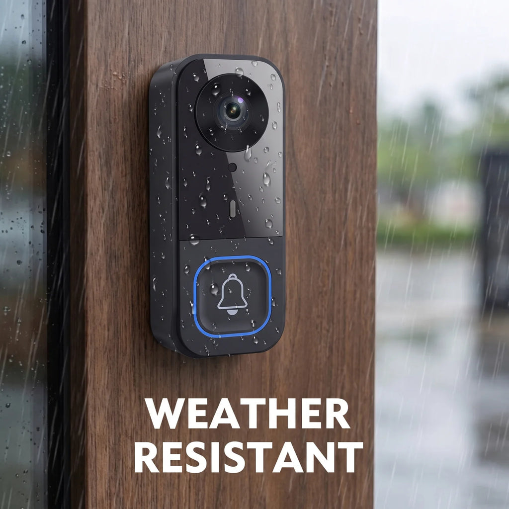 Wireless Video Doorbell with 4.5 Inch Indoor Monitor 1080P HD Two Way Audio AI Human Detection Night Vision Weatherproof Home Security Door Bell Camera Kit