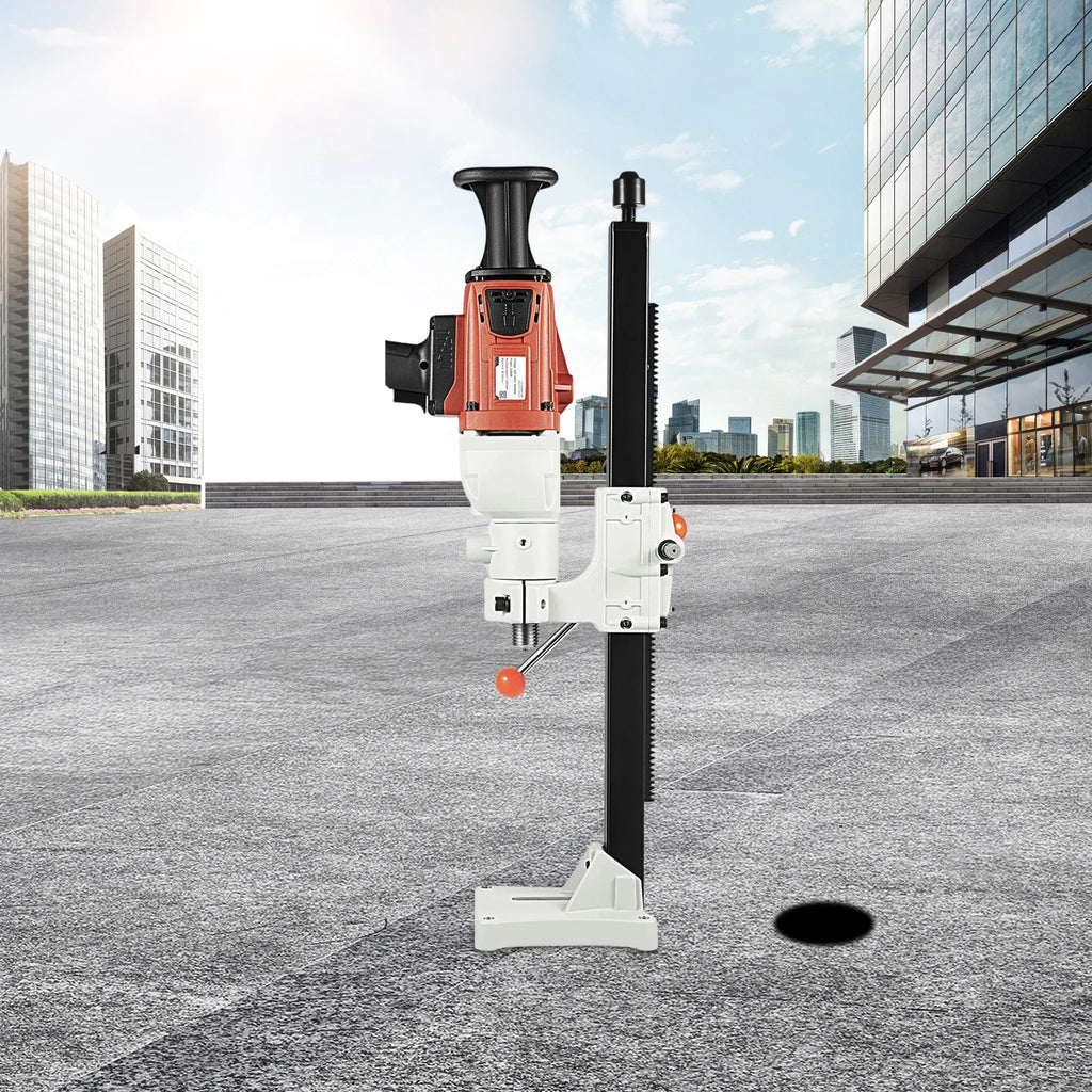 2200W Diamond Core Drill Rig Dry Wet Dual Use Handheld Vertical 2-in-1 Concrete Drilling Machine 180MM EU Plug