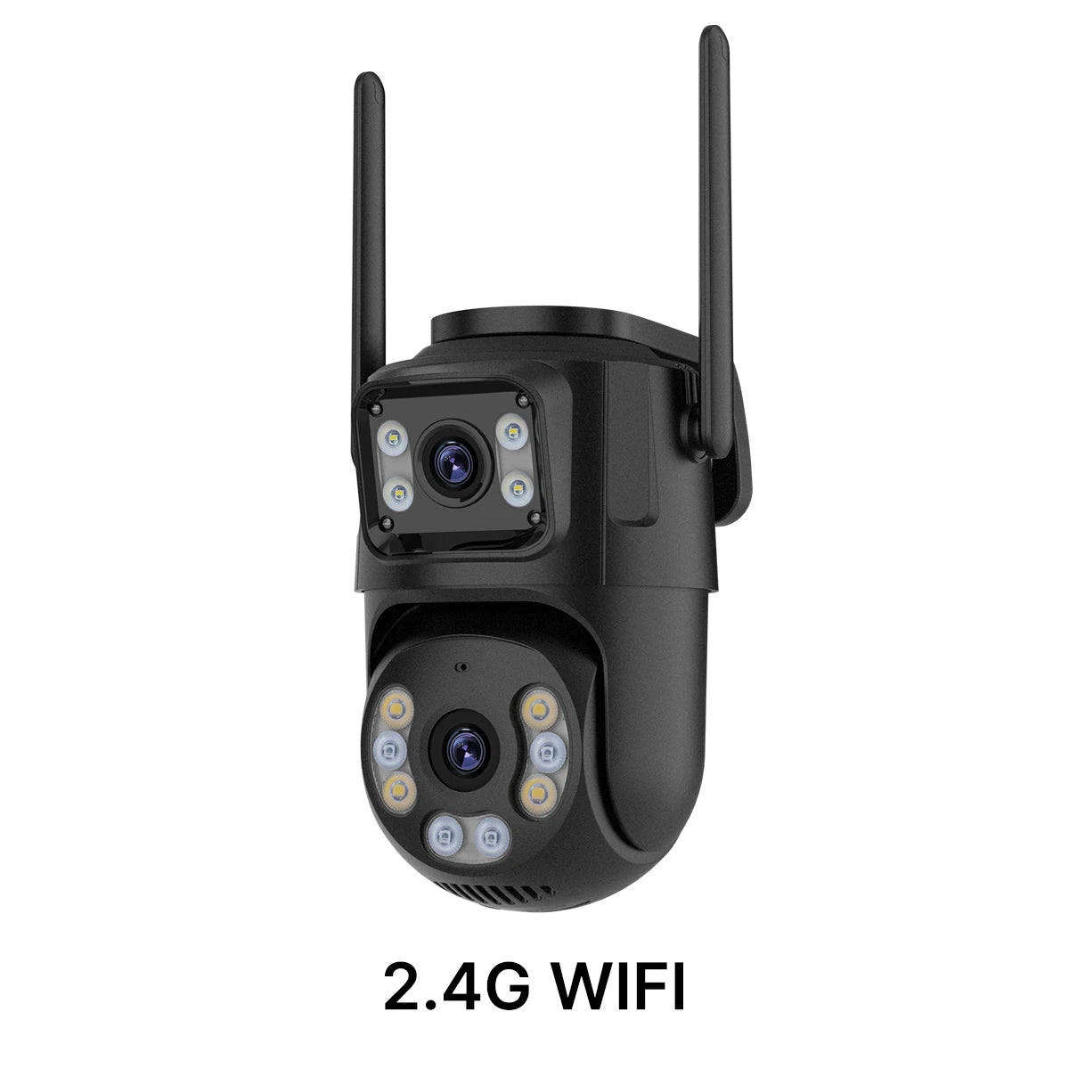 WONSDAR HD Wifi PTZ Camera Outdoor Dual Lens Dual Screen AI Auto Tracking IP Camera CCTV Audio Video Surveillance P2P iCSee