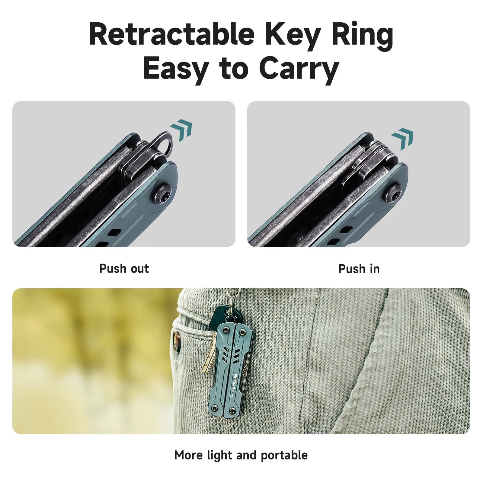 NexTool S11 Pro Mini Sailor Pliers 12-In-1 Multi Tool Pocket Knife Folding Tools Wire Cutters EDC Card Pin Screwdriver Scissors