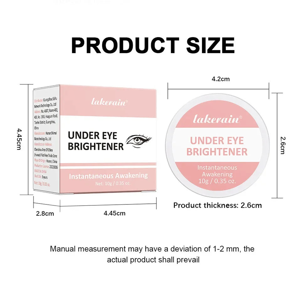 Korean Hydrating Brightening Eye Concealer and Contour Cream, Full Coverage, Long-lasting Eye Concealer for Perfect Makeup Look